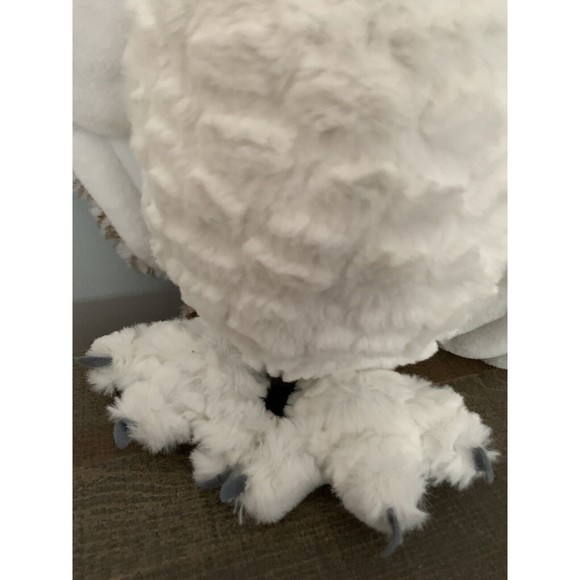 Wild Republic Plush Snowy Owl 11” White Brown Soft Stuffed Animal Toy TAG - Picture 8 of 14